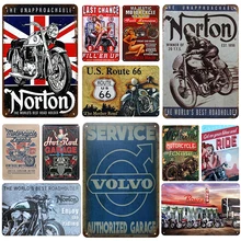 Norton табличка металлическая винтажная жестяная вывеска Pin Up потертый шик декор винтажные металлические знаки украшение бара металлический плакат для паба металлическая пластина