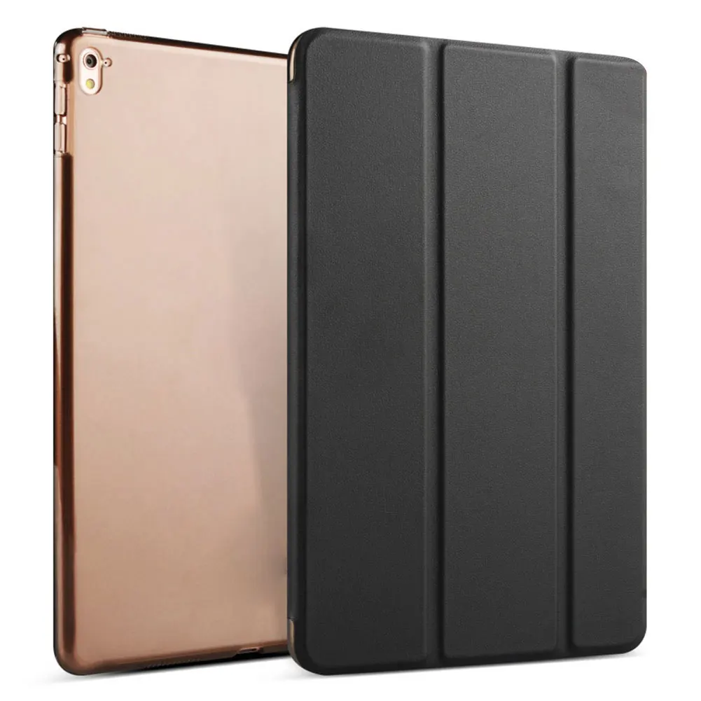 Трехслойный ПУ ПК флип-чехол с подставкой для iPad 10,2 дюймов чехол с функцией автоматического сна смарт-чехол для iPad 7th Gen A2197 A2198 A2200 чехол - Цвет: Black