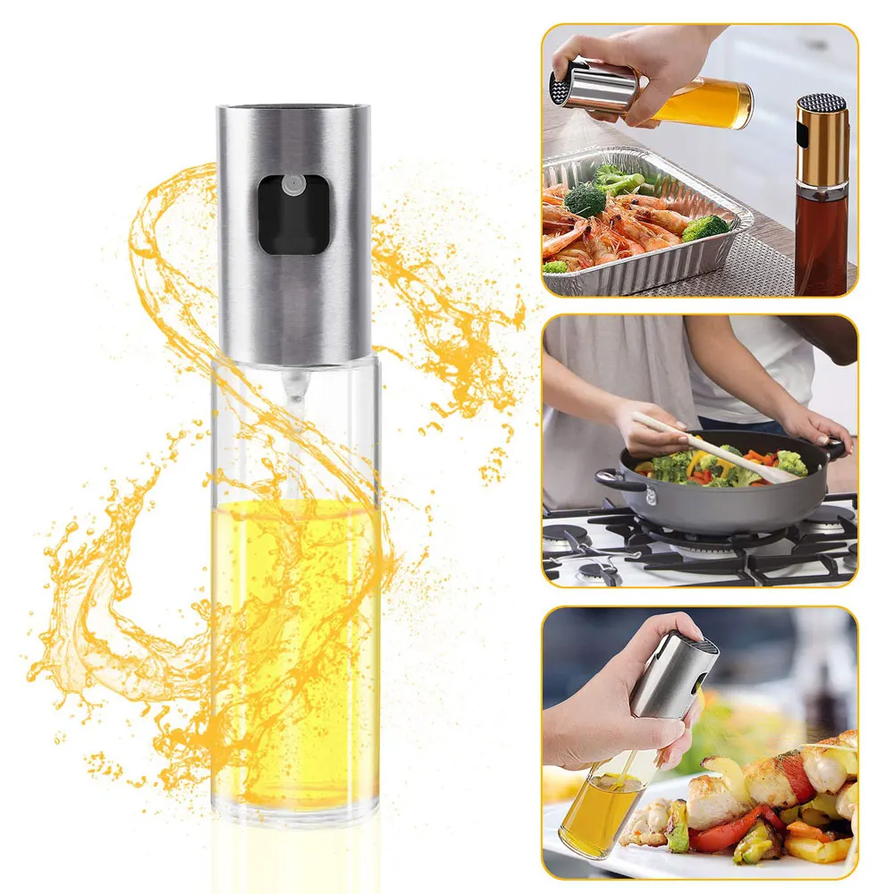 

Kitchen Baking Oil Cook Empty Spray Bottle Oil Vinegar Bottle Oil Dispenser Cooking Tool Salad BBQ Cooking Glass Oil Sprayer