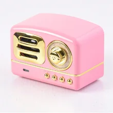 Многофункциональный портативный Ретро Радио Bluetooth динамик сабвуфер беспроводной стерео динамик Поддержка TF карта памяти