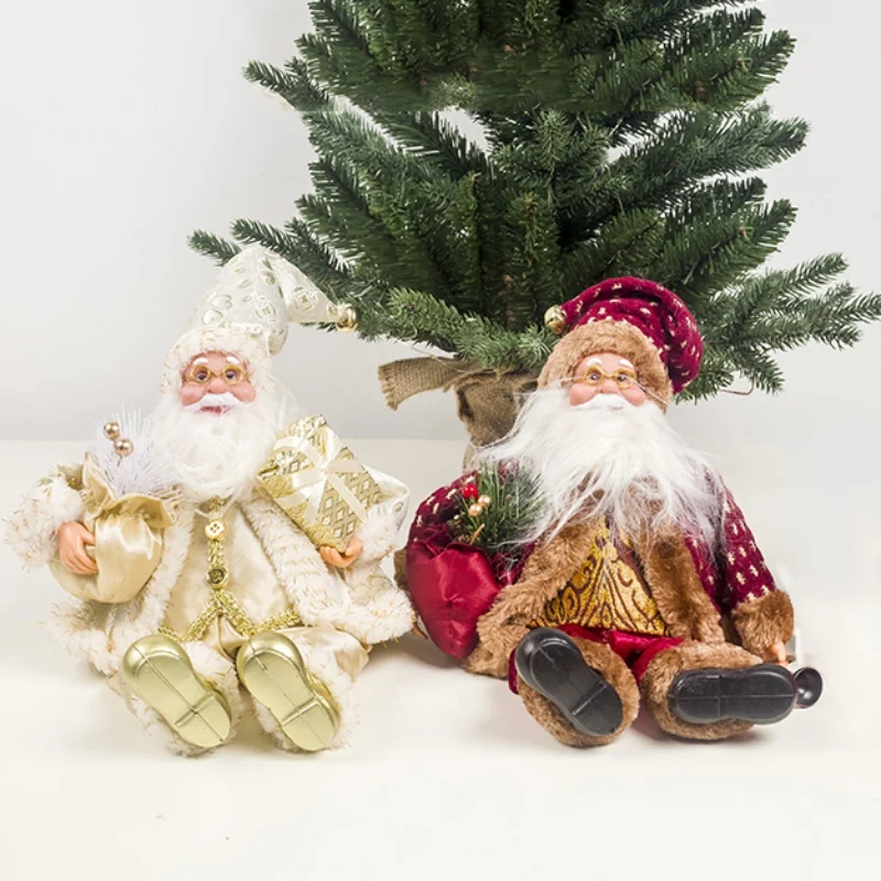 Милая кукла Санта Клауса, вязаная плюшевая кукла гном, Рождественская елка, подвесная подвеска, Рождественское украшение, подарок на год, изысканный