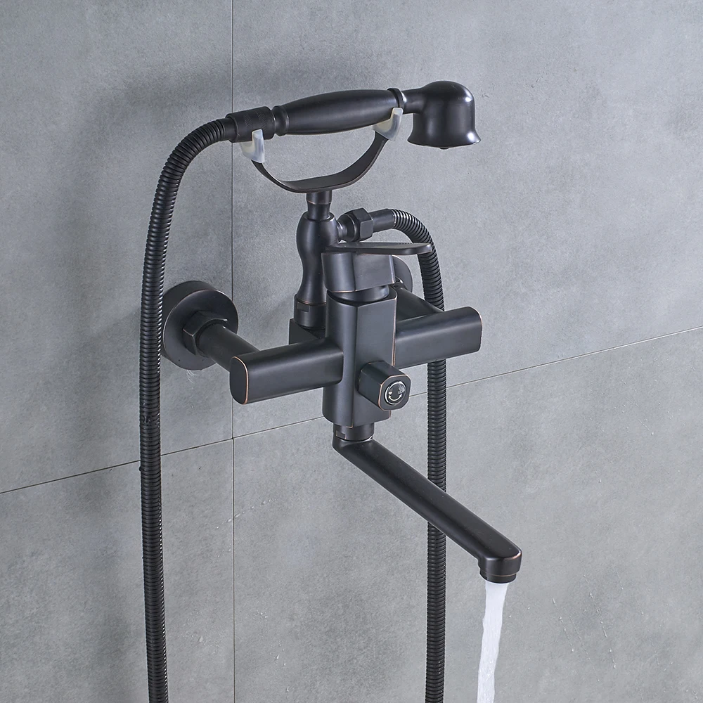 Brushed-Nickle-Bathtub-Faucet-Mixer-Tap-Telephone-Style-With-Sprayer-Hand-Shower-Rotate-Long-Spout-tub (3)