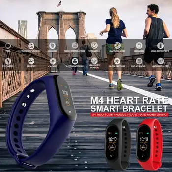 

M4 Smart Bracelet Sports Pedometer Bluetooth Call Information Push Heart Rate Step Exercise ip67 Waterproof
