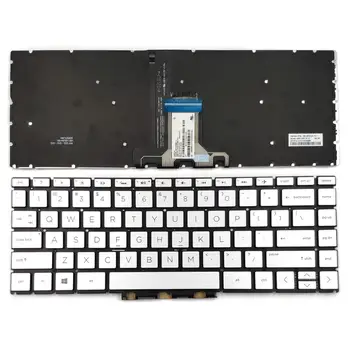 

New for HP Pavilion x360 14-cd0000 14m-cd0000 14t-cd0000 Laptop Keyboard Backlit Silver US