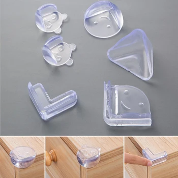 

4Pcs Cute Child Baby Safety Corner Guard Silicone Protector Table Protection Cover Children Anti Collision Corner Edge Protector