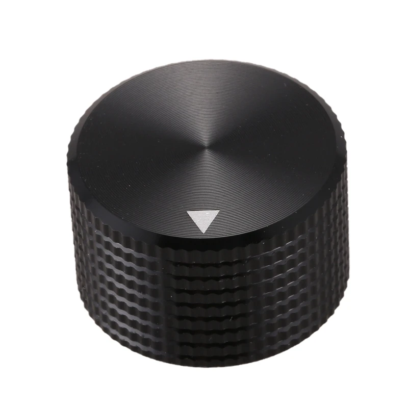 

0.25" Dia Black Aluminum Rotary Control Potentiometer Knob 25mm x 15mm