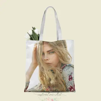 

Cara Delevingne tote bag custom canvas tote bags for women for teacher Birthday Bags Gift Bag personalized gifts