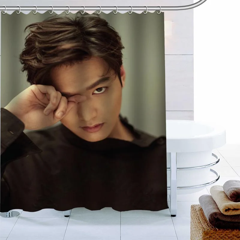 Занавеска для душа Lee Min Ho водонепроницаемая тканевая занавеска ванны 180 х180 см из