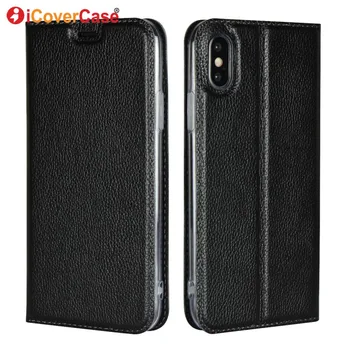 

Luxury Leather Case For Apple iPhone XS Max XR X Flip Cases Wallet Soft Silicon Cover Mobile Phone Accessories Card Slot Stand