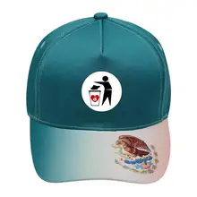 Унисекс не помет бейсболки хлопковая ткань регулируемые мексиканские элементы уличные шапки зеленый