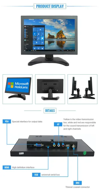 10.1インチ モニター 1280x800 Amazon.co.jp: 10.1 Inch Monitor LCD Small Monitor 1280X800