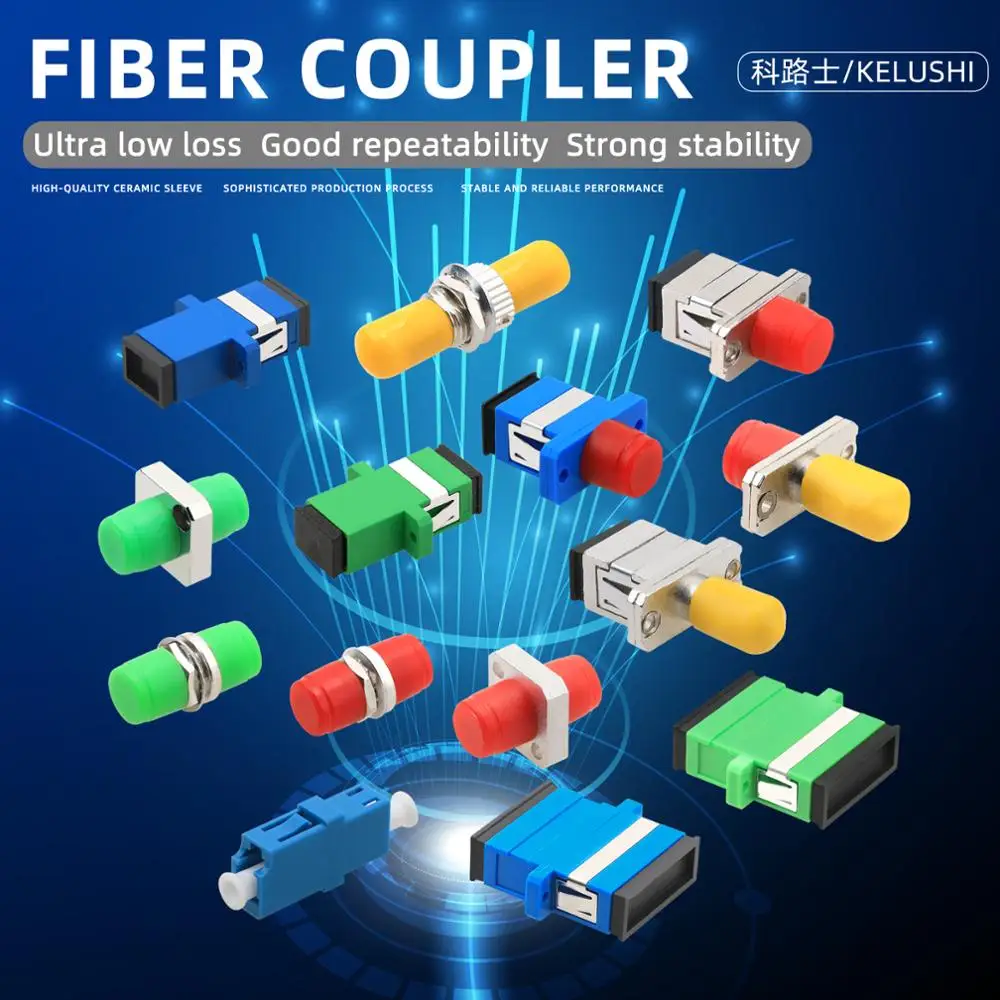 Lots Fiber Optic Coupler Kit with SC/UPC SC/APC FC/UPC FC/APC Five Types of Adapters for Cable Connection oem motherboard connection flex cable for huawei p smart 2017