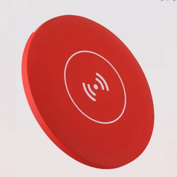 

Portable Tool Round USB Multifunctional Cosmetic Women Travel ABS Led Makeup Mirror Mini Wireless Charging Base Fashion