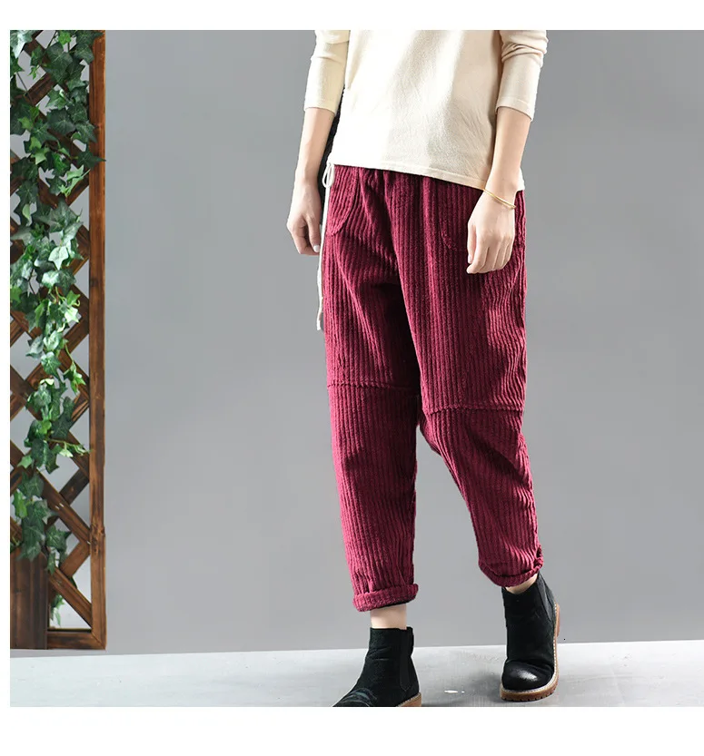 Красный Max LuLu зимние модные корейские женские панковские уличные свободные утепленные шаровары Повседневные меховые теплые эластичные брюки размера плюс - Цвет: Красный