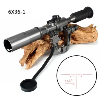 

Tactical POS 6X36-1 Red Illuminated SVD AK Rifle Scope Sniper Hunting RifleScope