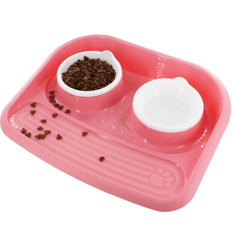 Миски для домашних собак, миски для щенков, миска для еды из нержавеющей стали, миска для кошек, миска для хранения воды, питатель, нетоксичный полипропиленовый каучук, комбинированный миска для риса