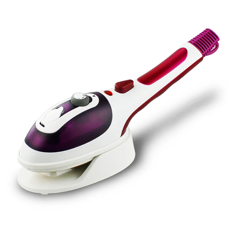 Purple Eu Plug портативный отпариватель для одежды портативный домашний и туристический отпариватель для ткани быстрый нагрев Съемный резервуар для воды паровой утюг Gs-01 - Цвет: Purple