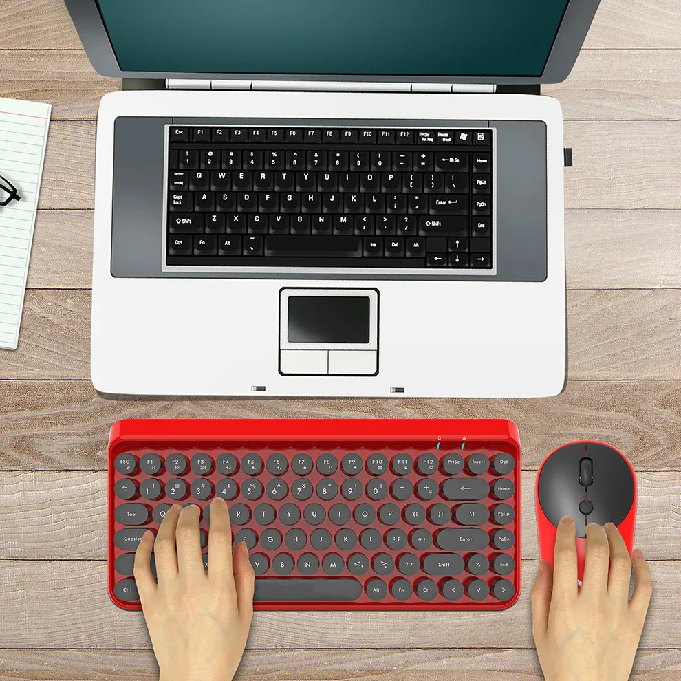 Jelly Comb 2,4G Беспроводная клавиатура и мышь для игр Офисная Клавиатура и мышь набор Портативная USB клавиатура для ноутбука ПК компьютера