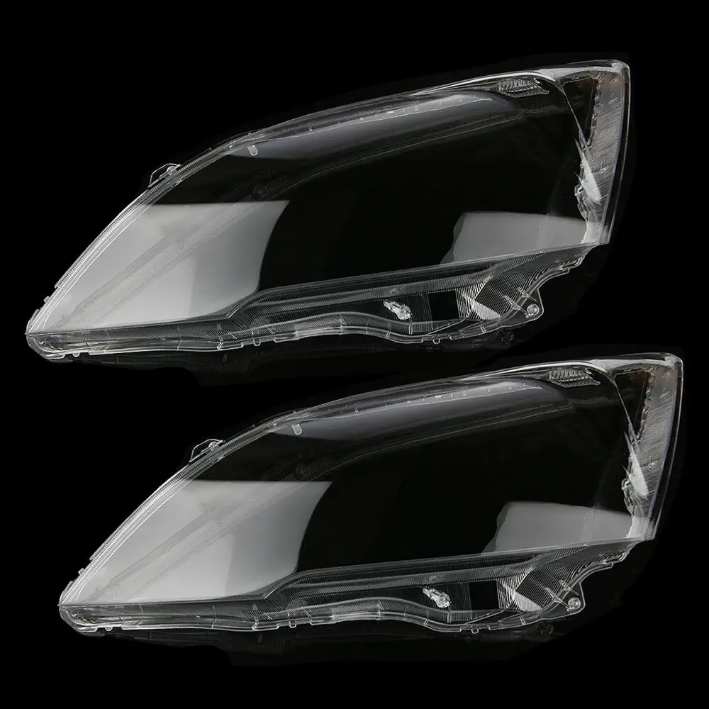 Подходит для Honda CRV 2007 2008 2009 2010 2011 Пара фар Прозрачная крышка из закаленного поликарбоната