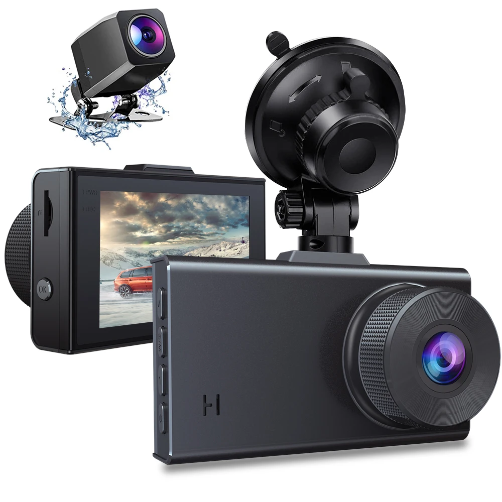 A8 2K видеорегистратор FullHD 1080P 3-дюймовый DVR камера ночного видения Автомобильный