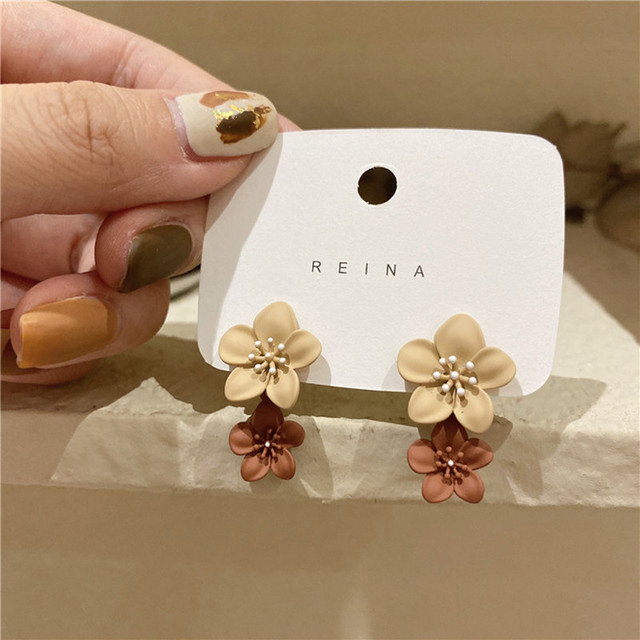 Small Flower Earrings for Women Girls Kids Sweet Jewelry Gifts Boucle D'oreilles Aretes De Mujer Simple Accessories 2022