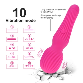 Wireless Dildos AV Vibrator Magic Wand for USB Rechargeable  G-Spot Massager Woman Clitoris Stimulate Female Sex Products  18 2
