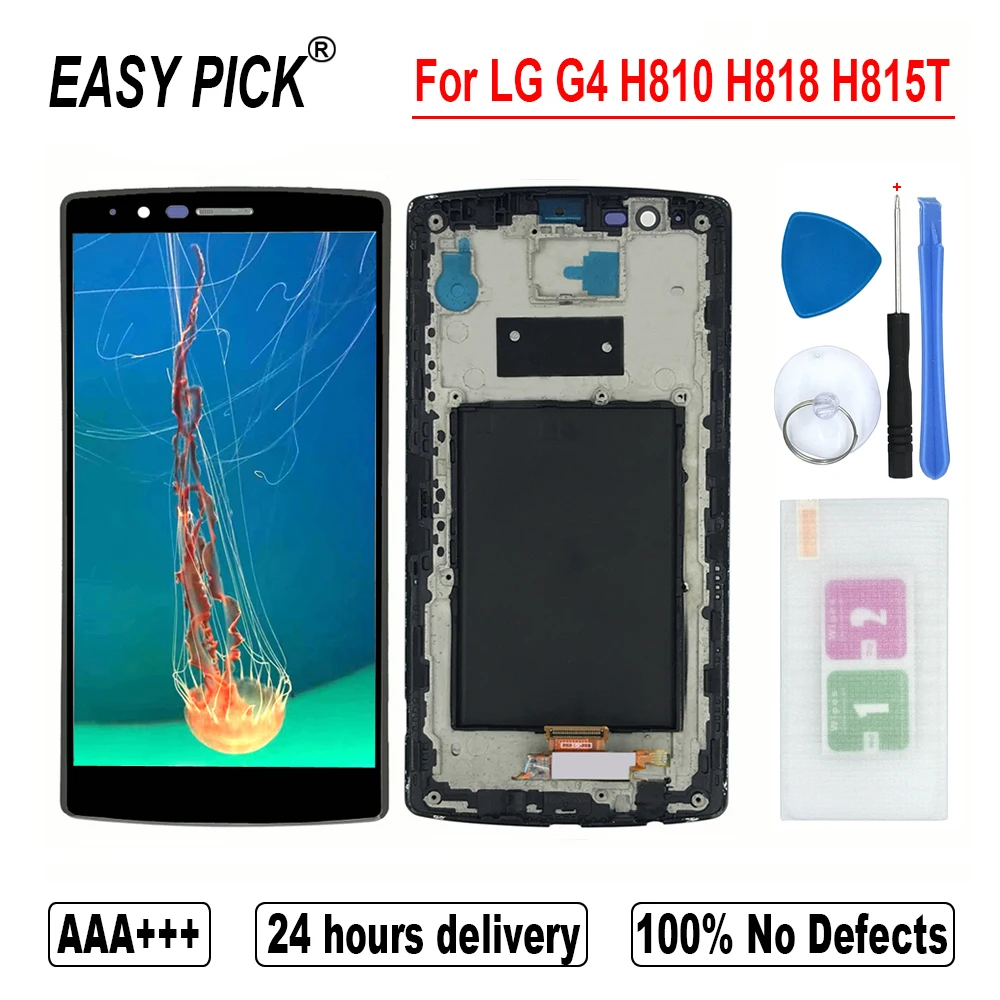Для LG G4 двойной H818P H818N ЖК-дисплей Дисплей кодирующий преобразователь сенсорного экрана в сборе для LG G4 H810 H815T F500K/S/L LS991 VS986 VS999