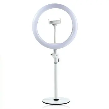 

10" Led Ring Fill Light Studio Photo Video Usb Dimmable Lamp Selfie 120 Lamp Beads 180 Degree Rotatable Ring Fill Light