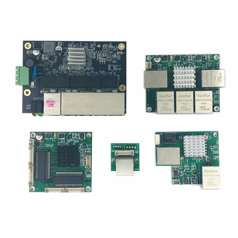 Industrial Ethernet Switch Module 5 Ports Unmanaged10/100/1000mbps  PCBA board OEM Auto-sensing Ports PCBA board OEM Motherboard medical sdi 4k 60fps camera dvr endoscope camera modules customized pcb board endoscope camera sdi module camera auto focus