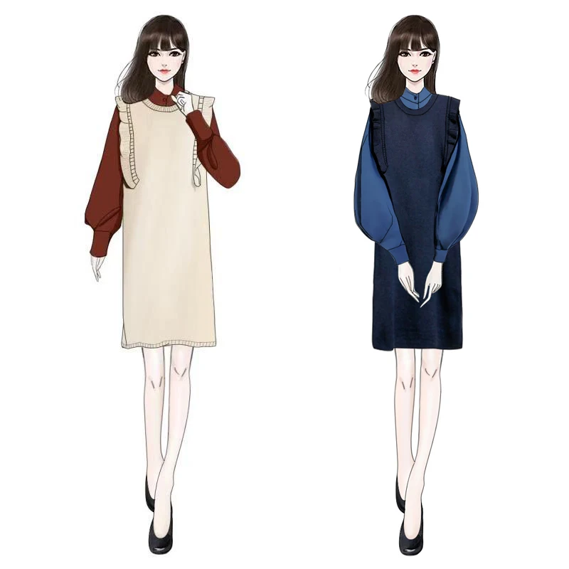 購入クーポン 優しいセーター女性ルース 19 新秋のファッションかわいいニット 2 ピーススーツスカート過熱 クリアランス割引品 Lp Megaestante Com Br
