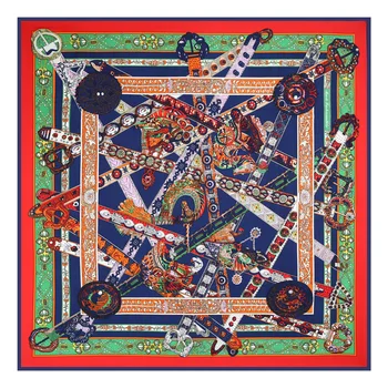 

130*130cm TOP Silk Beach Hotsale luxurious Scarves Women Foulard Square Hijab Scarf Ladies Shawl wrap muffler pareo female hijab