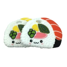 

Creative Semicircular Sushi Teether Cute and Funny Food-grade Silicone Teether Hollow Design Soft Texture and Not Easy To Deform