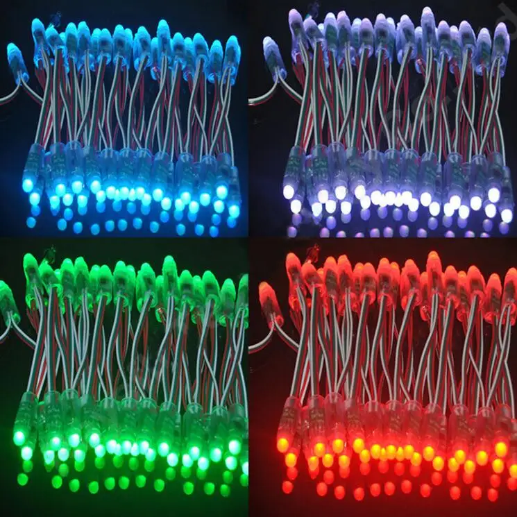 DC 5 в 12 мм WS2811 RGB светодиодный пиксельный светильник IP68 Водонепроницаемый светодиодный светильник ing полноцветный Рождественский светильник