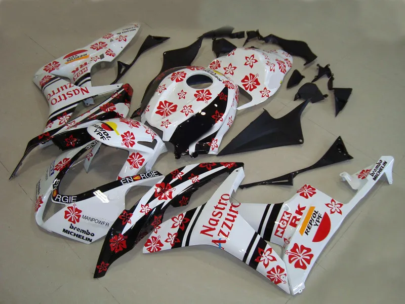 Комплект обтекателей для мотоцикла CBR600RR F5 07 08 CBR 600RR 600 RR 2007 2008 ABS красные цветы