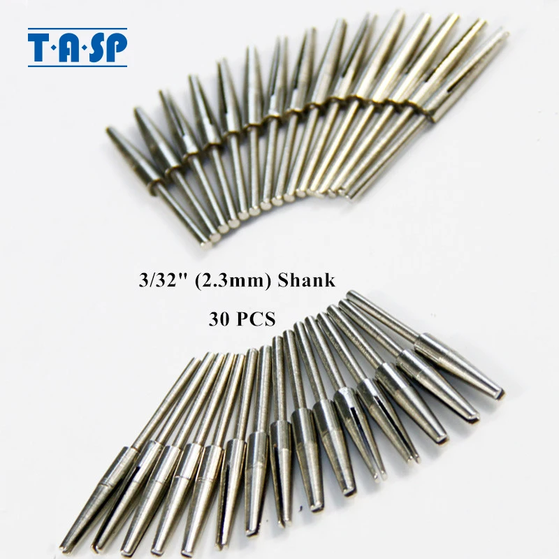 TASP мини-оправка Split держатель наждачной бумаги 2 3 мм Shank 30PC Mini Drill Rotary Tool Accessories |