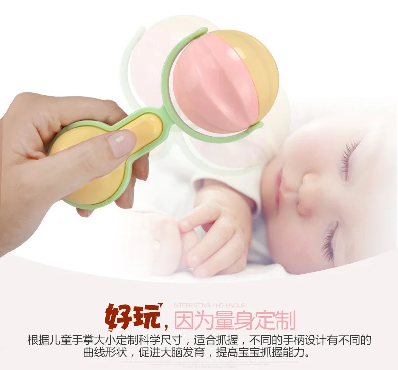 Заводская цена Rongtai 774 обучающая детская погремушка 12 штук в подарочной коробке для новорожденных, игрушка-погремушка