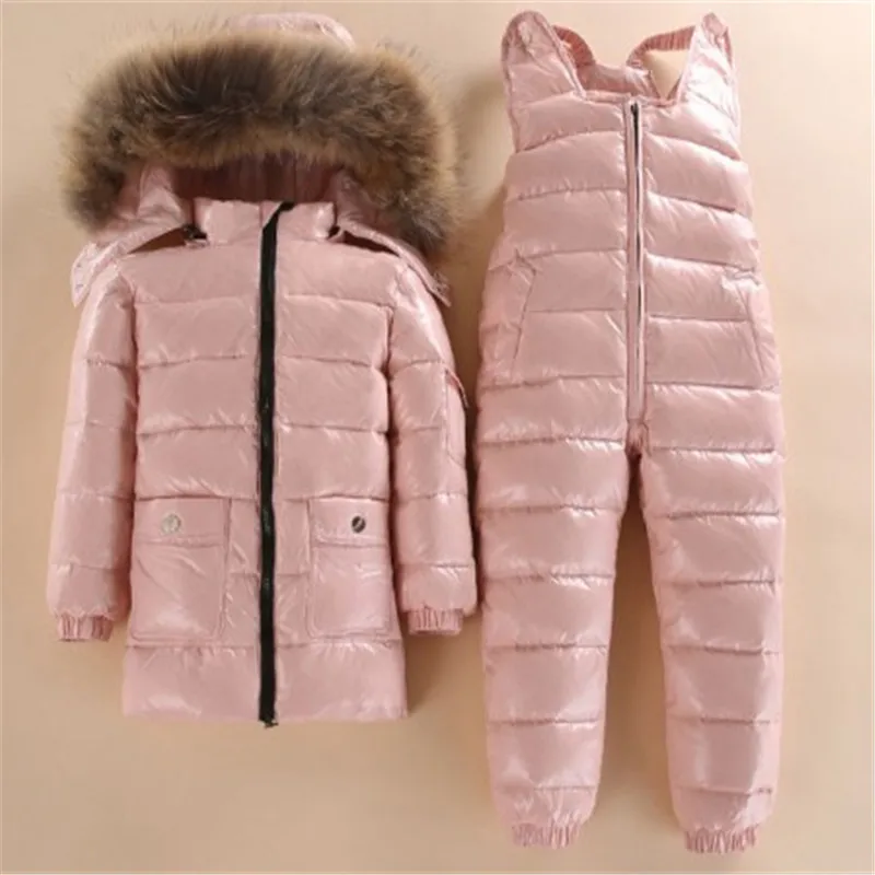 

2019 Russia Winter children's clothing sets , girls clothes for new year's Eve boys parka jackets coat down snow wear