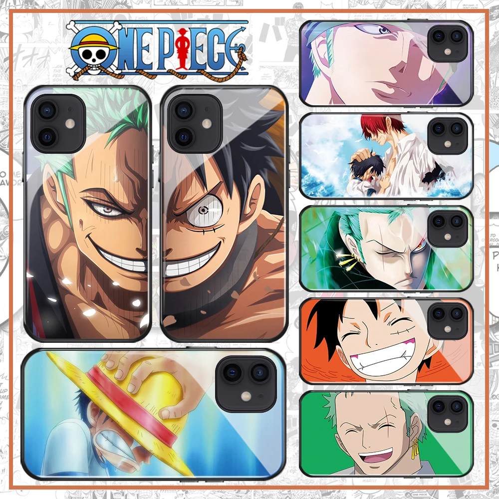 Japan Anime One Piece Roronoa Zoro Case For Iphone 11 12 Pro 6 7 8 Plus X Xr Xs Max Luffy Mobile Phone Tempered Glass Shell Mobile Phone Cases Covers Aliexpress