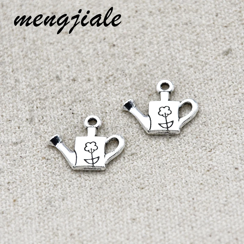 

32pcs Hot Sell Alloy Flower Shower Kettle Charms For Jewelry Making Handmade Crafts Supplies