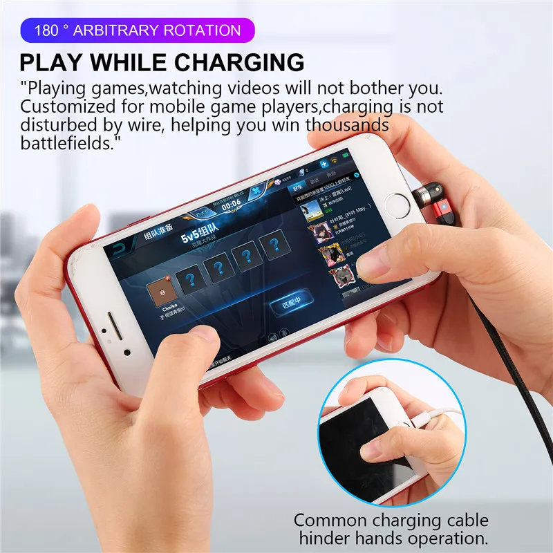 USLION Magnetic Cable usb Type C Magnetic Charge Micro usb Cable For iPhone Samsung usb c Fast Charging 2020 NEW Charging Wire