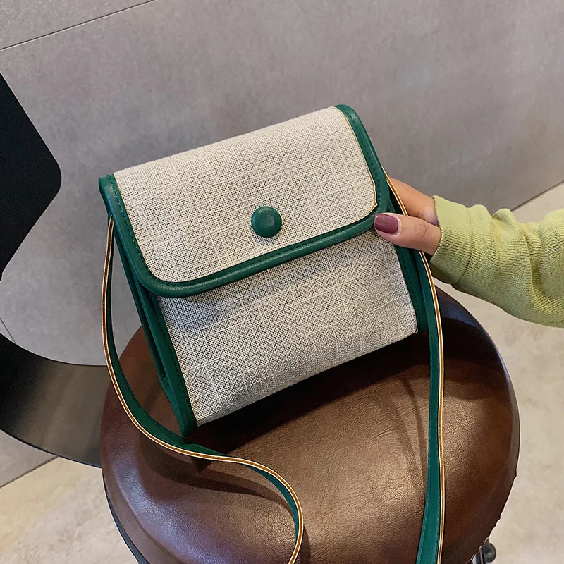 

Retro Small Bag Women's 2019 New Style Korean-style Versatile Textured Square Sling Bag Fashion Western Style Casual Crossbody B