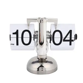 

Retro Modern Scale Digital Auto Flip Single Stand Desk Table Clock White