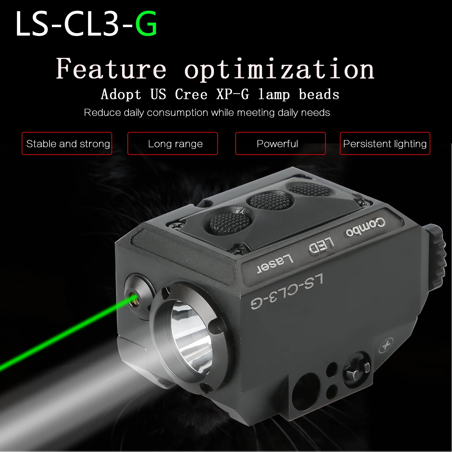 

LS-CL3-G Green laser sight Light Tactical LED flashlight Mini 20mm Picatinny Hunting Keymod Rail Mount Weapon light fleshlight