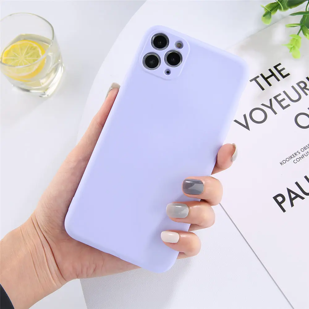 Lovebay мягкий жидкий силиконовый чехол для телефона для iPhone 11 11 Pro Max карамельный цвет сплошной ТПУ задняя крышка для Apple iPhone 11 чехол оболочка