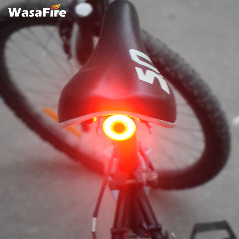 WasaFire XLITE100 велосипедный флэш-светильник USB Перезаряжаемый велосипедный задний светильник автоматический запуск/стоп тормоз зондирующий Мини светодиодный велосипедный задний светильник