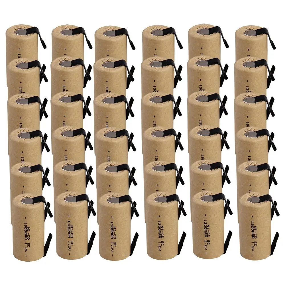 Истинная емкость! 36 шт SC батарея sub c аккумуляторная Замена 1 2 v 1300 mah С tab бесплатная