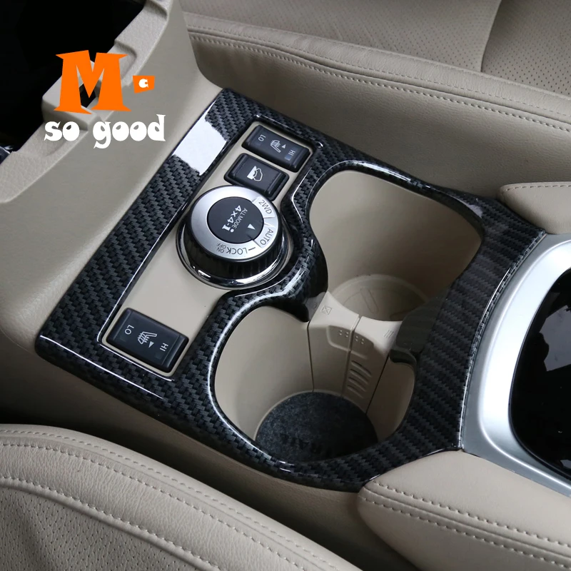 Для NISSAN X-Trail XTrail T32 Rogue автомобильный держатель стакана воды крышка ABS углеродное волокно Авто интерьерный аксессуар