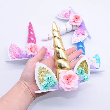 

Rainbow Unicorn Cake Topper Unicorn Horn Cake Decoration Kids Birthday Party Favors For Wedding Baby Shower Birthday Party Decor