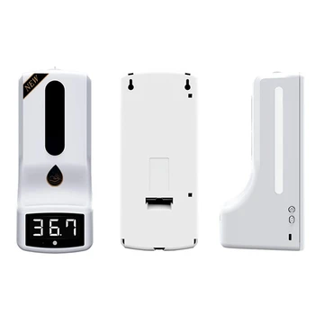 

Wall-Mounted Thermometer with Hand Dispenser, K9 Automatic Temperature Measurement, with Alarm, for in Offices Schools