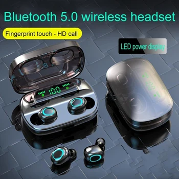 

S11 TWS Bluetooth Earphone IPX5 Waterproof Hands-Free Wireless Earbuds Headphones Standard Edition Single/LED Display Double Ear